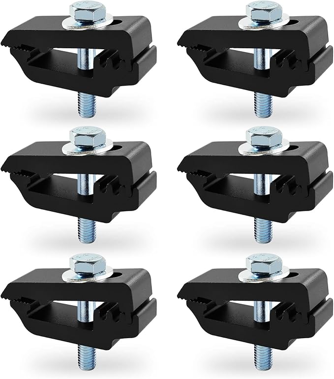 Tonneau cover clamps